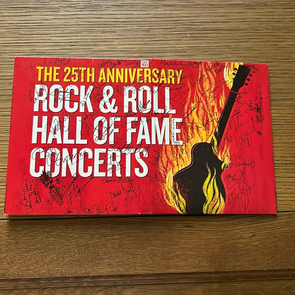 The 25th Anniversary Rock & Roll Hall of Fame Concerts.  2 DVD set with Program